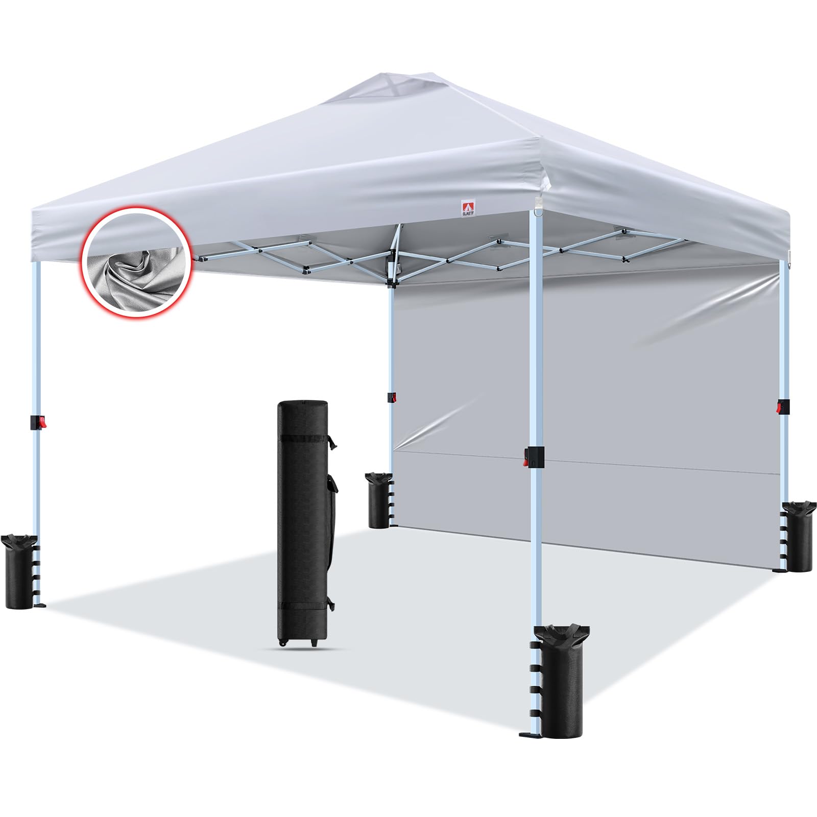 CLAETF Pop Up Canopy Tent, 10x10 ft 1-Button Push Tent